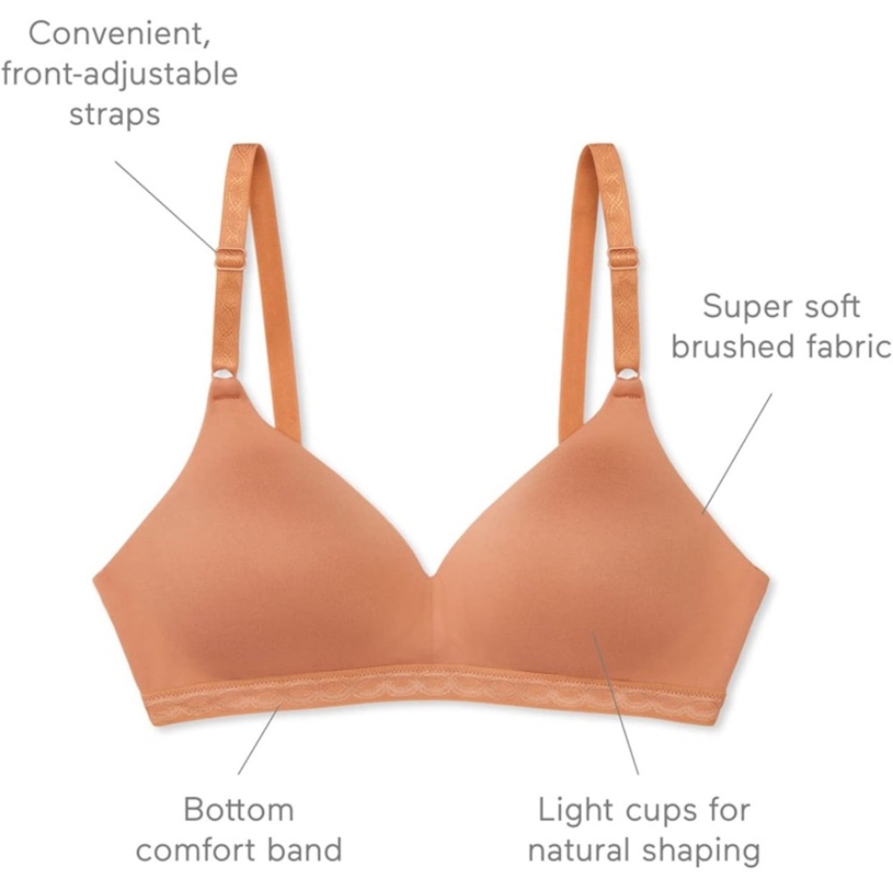 Warner’s Women’s Cloud 9 Super Soft Lightly Lined Wireless comfort Bra 34B 1269 - Picture 4 of 12